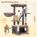 Taoqimiao Cat Tree, 38.5-Inch Cat Tower - Image 7