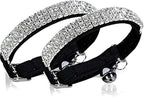 CHUKCHI Soft Velvet Safe Cat Adjustable Collar Bling Diamante by CHUKCHI