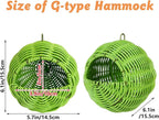 BNOSDM Rattan Parrot Nesting House Bird Nest Parakeet Hanging Swing Soft - Image 2