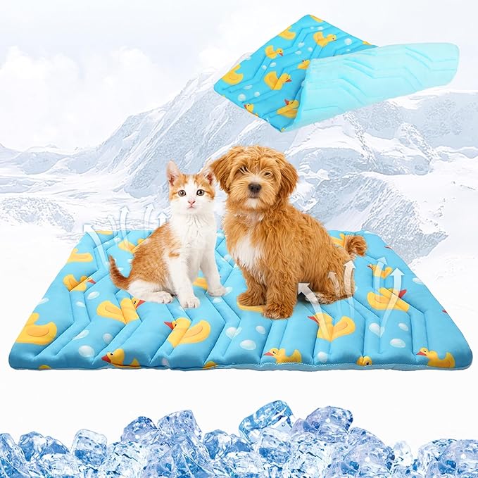 KOOLTAIL Dog Cooling Mat, Upgraded Two Sided Cooling Pad by KOOLTAIL