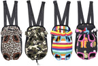 Pet Dog Puppy Cat Carrier Five Holes Backpack Double Shoulder Straps Canvas - Image 2