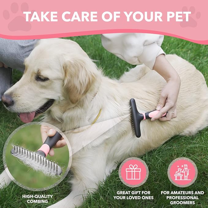 Dog rake deshedding dematting Brush Comb - Image 7