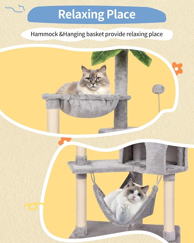 KIYUMI Cat Tree Cat Tower Condo - Image 4