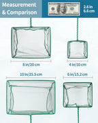 Pawfly Aquarium Fish Net with Braided Metal Handle Square Net with Soft Fine - Image 7