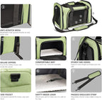 Henkelion Pet Carrier for Small Medium Cats Dogs Puppies up to 15 Lbs, Airline - Image 3
