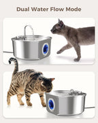 Cat Water Fountain Stainless Steel: 108oz/3.2L Cat Fountain - Image 6