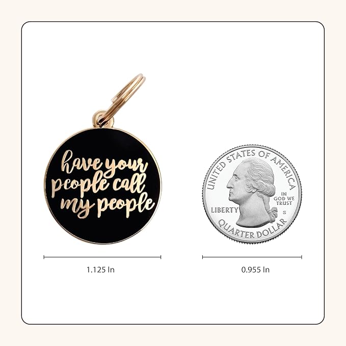 Two Tails Pet Company Personalized Dog Tags “Have Your People Call My People” - Image 5
