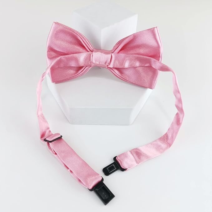 KOOLMOX Dog Bow Ties Pink, Adjustable Dog Collar Bow Tie - Image 4