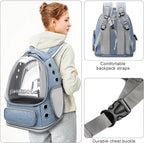 Cat Backpack Carrier, Breathable Cat Bubble Backpack Large Space Cat Carrier - Image 4