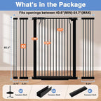 40.5" Extra Tall Baby Gate for Stairs, 40.5"-54.7" Extra Wide Large Dog Pet - Image 9