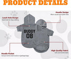 Personalized Dog Hoodie with Name/Text, Custom Embroidered or Printed Dog - Image 7
