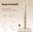 36 Inch Tall Cat Scratching Post – Sisal Cat Scratcher - Image 8