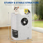 Cat House for Indoor Cats, 2-Storey Cat Bed Cave, Felt Cat Hideaway Condo - Image 3