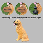 Golden Retriever Statue Outdoor Decorations – Dog Statues Outdoor Sitting - Image 3