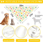 Birthday Dog Bandanas, Double Side Reversible Large Pet Bandanas, Celebration - Image 3