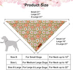 ADOGGYGO Floral Dog Bandanas 2 Pack, Daisy Flower Puppy Scarf, Premium Fabric - Image 4