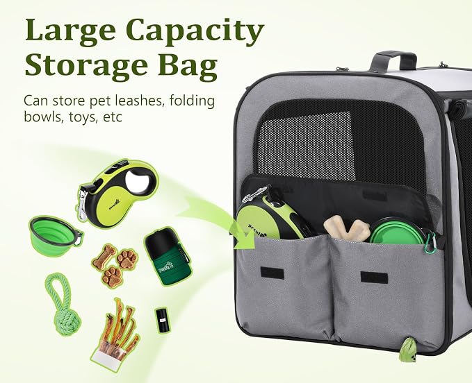 Pecute Dog Car Carrier Stable and Light Weight, Expandable Extra Space Dog - Image 7