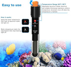 PULACO 50Watt Aquarium Heater for 6-15 Gallon Fish Tank, Adjustable Submersible - Image 3