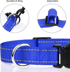TagME Reflective Nylon Dog Collars, Adjustable Classic Dog Collar - Image 3