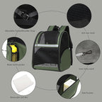 Cat Backpack Carrier for Small Dogs and Medium cat Puppy Kitten Bunny Pet - Image 7