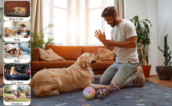 Washable Pee Pads for Dogs, 2 Pack 48"x60" Reusable Puppy Training Pads - Image 6