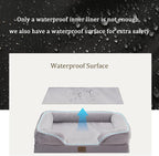 Bedfolks Orthopedic Dog Bed, Waterproof Dog Sofa Bed - Image 3