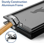 Aluminum XL Dog Door for Exterior Door, Open Size:24.4" H x 13.8" W, Heavy Duty - Image 3