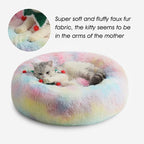 WESTERN HOME WH Calming Dog & Cat Bed, Anti-Anxiety Donut Cuddler Warming Cozy - Image 5