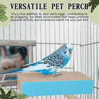 Skyygemm 2 Pieces Parrot Toy Bird Chew Cage Accessories Flat Perch Bird Paw - Image 6
