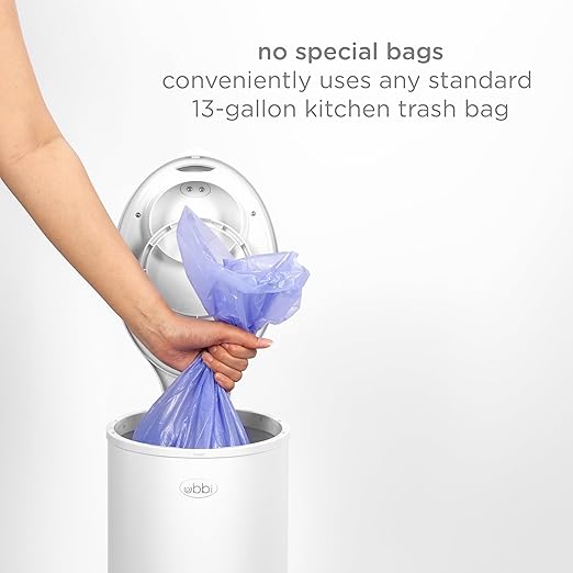 Ubbi Steel Diaper Pail, Odor Locking, No Special Bag Required, Award-Winning - Image 4