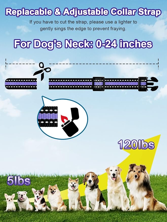 Bousnic Dog Shock Collar 2 Dogs - 3300 ft Waterproof Training Collar - Image 6