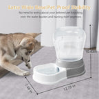 1 Gallon Automatic Dog Water Dispenser, Large Capacity Gravity Pet Water Bowl - Image 3