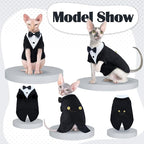 QBLEEV Cat Tuxedo Suit, Cat Halloween Costumes - Image 5
