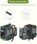 BAGLHER Expandable Cat Carrier Backpacks, Retractable Pet Carrier Backpack - Image 9