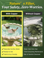 Mellbree Bird Bath Copper Disk, 0.6mm Reinforced 99.99% Pure Copper Cleaning - Image 2