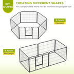BestPet | Dog Playpen | 24 Inch, 6 Panels | Heavy Duty Metal Pet Exercise Pen | - Image 4