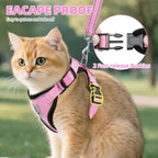 PUPTECK Cat Harness and Leash Set Escape Proof Reflective Cat Walking Harness - Image 4