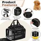 Airline Approved Top-Expanding Pet Carrier on Wheels- Rolling Carrier- Designed - Image 3