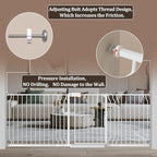 WAOWAO Baby Gate 100-109.41" Extra Wide Pressure Mounted Walk Through Swing - Image 3