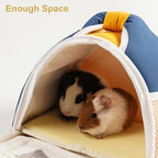 ABLAZEZAI Guinea Pig Carrier, Small Animal Snake Travel Bag, Breathable Outdoor - Image 3