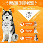 2 Pack Dog Bandanas for Pregnancy Announcement, Cute Adjustable Pet Bandana - Image 3