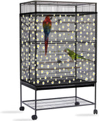 Daoeny Bird Cage Seed Catcher, Large Bird Cage Cover, Adjustable Soft Airy by Daoeny