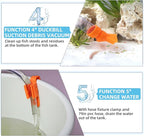 hygger Aquarium Gravel Cleaner Kit, Fish Net Aquarium Cleaning Brush, Patented - Image 6