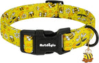 Yellow Dog Collar for Medium Dogs, Spring & Summer Theme Medium Dog Collars by Unknown