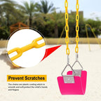 AGPTEK Swing Set, Seat with 66 Inch Anti-Rust Chains Thermoplastic Coated - Image 4