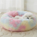 WNPETHOME Calming Dog Bed Cat Bed Donut, Faux Fur Pet Bed Self-Warming Donut by WNPETHOMEPETSHOME