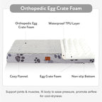 Waterproof Orthopedic Dog Bed for Large Medium Sized Dogs 35x22 Inch - Image 2