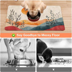 Absorbent Pet Dog Bowl Mat for Food and Water, Pet Cat Food Feeding Mat - Image 3