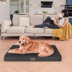 Comfort Dog Bed for Small Dogs & Cats, Waterproof Dog Crate Mat Orthopedic Egg - Image 5