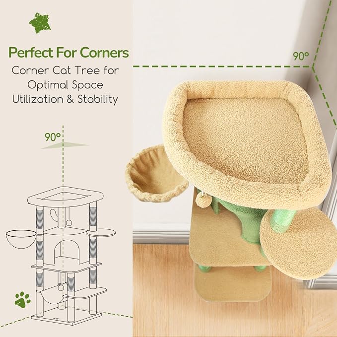 Globlazer Cactus Corner Cat Tree Tower - Image 2